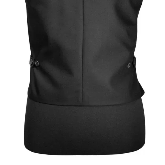 Mens 40R Wool Vest Brown Red Green Abstract Waistcoat Formal Wedding Groom Party